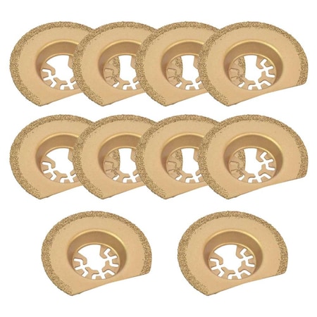 Versa Tool 63mm Semi-Circular Carbide RASP, 8mm Offset Mount , PK 10 AB10K